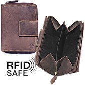 Zeige Details für Naturleder Reissverschlussbörse RFID SAFE Giorgio Carelli Bild von Naturleder Reissverschlussbörse RFID SAFE Giorgio Carelli