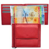 Zeige Details für Dollarclip mit Münzfach rot Bild von Dollarclip mit Münzfach rot