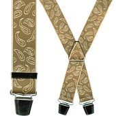 Zeige Details für Hosenträger Paisley natur Bild von Hosenträger Paisley natur