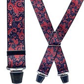 Zeige Details für Hosenträger Paisley blau/rot Bild von Hosenträger Paisley blau/rot