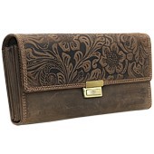 Zeige Details für Naturleder Serviceportemonnaie mit Flowerprint Bild von Naturleder Serviceportemonnaie mit Flowerprint