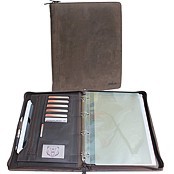 Zeige Details für Naturleder Schreibmappe Bear Design Bild von Naturleder Schreibmappe Bear Design