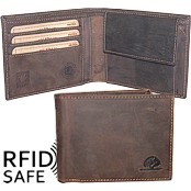 Bild von Portemonnaie RFID safe brown GREENBURRY S