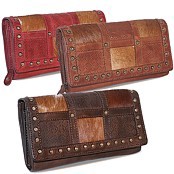 Zeige Details für Damenportemonnaie Vintage Patch Bear Design Bild von Damenportemonnaie Vintage Patch Bear Design