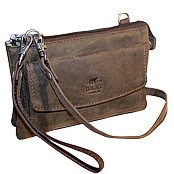 Zeige Details für Naturledertasche, Clutch mit Smartphonefach Bear Design Bild von Naturledertasche, Clutch mit Smartphonefach Bear Design