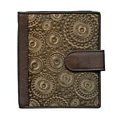 Zeige Details für Fell Portemonnaie Fantasy braun EMME Leder Bild von Fell Portemonnaie Fantasy braun EMME Leder