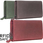 Zeige Details für BAXX Naturleder Damenportemonnaie RFID safe Bild von BAXX Naturleder Damenportemonnaie RFID safe