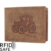 Zeige Details für Naturlederportemonnaie Traktor RFID safe Bild von Naturlederportemonnaie Traktor RFID safe