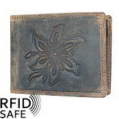 Zeige Details für Naturlederportemonnaie Edelweiss RFID safe Bild von Naturlederportemonnaie Edelweiss RFID safe