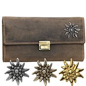 Zeige Details für Naturleder Serviceportemonnaie Edelweiss Bild von Naturleder Serviceportemonnaie Edelweiss