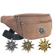 Zeige Details für Naturleder Bauchtasche Edelweiss Bild von Naturleder Bauchtasche Edelweiss