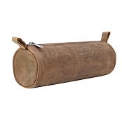 Zeige Details für Naturleder Stiftetui rund Bild von Naturleder Stiftetui rund