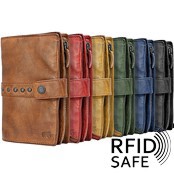 Zeige Details für Damenportemonnaie Cow Lavato RFID safe Bear Design Bild von Damenportemonnaie Cow Lavato RFID safe Bear Design