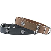 Bild von Naturleder Hundehalsband Edelweiss EMME Leder