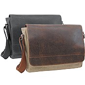 Zeige Details für BAXX Naturleder/Leinen Tasche  Bild von BAXX Naturleder/Leinen Tasche