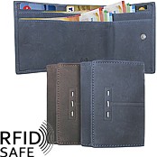 Zeige Details für Naturleder Wickelbörse RFID safe  Bild von Naturleder Wickelbörse RFID safe