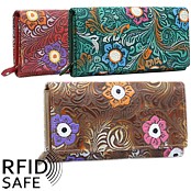 Zeige Details für BAXX Damenportemonnaie Flower L RFID safe Bild von BAXX Damenportemonnaie Flower L RFID safe