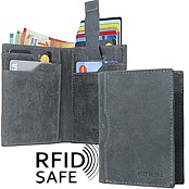 Zeige Details für Naturleder Pull Up Portemonnaie RFID safe Bild von Naturleder Pull Up Portemonnaie RFID safe