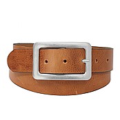 Zeige Details für Vollrindleder Gürtel mit Doppelschliesse cognac Bild von Vollrindleder Gürtel mit Doppelschliesse cognac