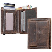 Zeige Details für Portemonnaie mit SECRID Cardprotector vintage braun Bild von Portemonnaie mit SECRID Cardprotector vintage braun