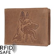 Zeige Details für Naturlederportemonnaie Schäferhund RFID safe Bild von Naturlederportemonnaie Schäferhund RFID safe