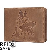 Bild von Naturlederportemonnaie Schäferhund RFID safe