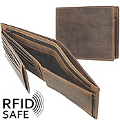 Zeige Details für Naturlederportemonnaie mit Reissverschlussnotenfach RFID safe Bild von Naturlederportemonnaie mit Reissverschlussnotenfach RFID safe