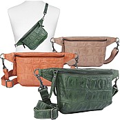 Zeige Details für Crossbody / Bauchtasche Croco Bear Design Bild von Crossbody / Bauchtasche Croco Bear Design