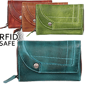 Zeige Details für Vintage Reissverschlussbörse "Line up" RFID safe Bild von Vintage Reissverschlussbörse "Line up" RFID safe