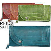 Zeige Details für Vintage Damenportemonnaie "Line up" RFID safe Bild von Vintage Damenportemonnaie "Line up" RFID safe
