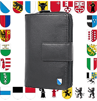 Zeige Details für Reissverschlussbörse mit Kantonswappen Giorgio Carelli Bild von Reissverschlussbörse mit Kantonswappen Giorgio Carelli