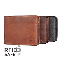 Zeige Details für Beardesign Vintage Portemonnaie Querformat Cow Lavato RFID safe Bild von Beardesign Vintage Portemonnaie Querformat Cow Lavato RFID safe