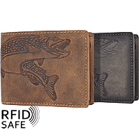 Zeige Details für Naturleder Portemonnaie Hecht RFID safe  Bild von Naturleder Portemonnaie Hecht RFID safe