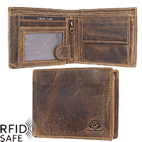 Zeige Details für GREENBURRY Naturleder Portemonnaie RFID safe Querformat Bild von GREENBURRY Naturleder Portemonnaie RFID safe Querformat