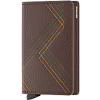 Zeige Details für SECRID Slimwallet Veg Stitch Linea espresso Bild von SECRID Slimwallet Veg Stitch Linea espresso