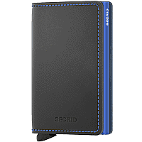 Zeige Details für SECRID Slimwallet matte black/blue Bild von SECRID Slimwallet matte black/blue