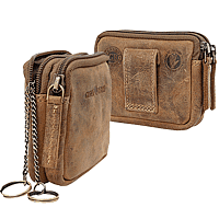 Zeige Details für Naturleder Gürteltasche zweiteilig GREENBURRY  Bild von Naturleder Gürteltasche zweiteilig GREENBURRY