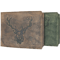 Zeige Details für Naturleder Portemonnaie Royal Stag GREENBURRY quer Bild von Naturleder Portemonnaie Royal Stag GREENBURRY quer