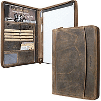 Zeige Details für Naturleder Schreibmappe GREENBURRY Bild von Naturleder Schreibmappe GREENBURRY