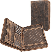 Zeige Details für Naturleder Schreibmappe GREENBURRY Bild von Naturleder Schreibmappe GREENBURRY