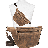 Zeige Details für Naturleder Bauchtasche / Crossbody GREENBURRY  Bild von Naturleder Bauchtasche / Crossbody GREENBURRY