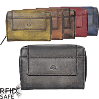 Zeige Details für GREENBURRY Destressed Reissverschlussbörse M RFID safe Bild von GREENBURRY Destressed Reissverschlussbörse M RFID safe