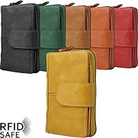 Zeige Details für Vintage Reissverschlussbörse MANAGE Caracas L RFID safe Bild von Vintage Reissverschlussbörse MANAGE Caracas L RFID safe