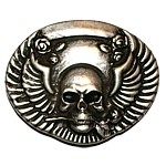 Zeige Details für Buckle Skull mit Rose Bild von Buckle Skull mit Rose
