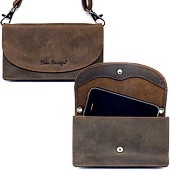 Zeige Details für Naturleder Smartphone Gürteltasche Bear Design Bild von Naturleder Smartphone Gürteltasche Bear Design