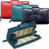 Zeige Details für Reissverschlussbörse mit Rosenprint Bear Design Bild von Reissverschlussbörse mit Rosenprint Bear Design