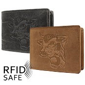 Bild von Naturlederportemonnaie Cow RFID safe Querformat