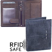 Bild von Naturleder Portemonnaie RFID SAFE hoch 