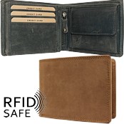 Bild von Naturlederportemonnaie Savage RFID safe Querformat