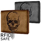 Bild von Naturlederportemonnaie Skull RFID safe Jockey Club